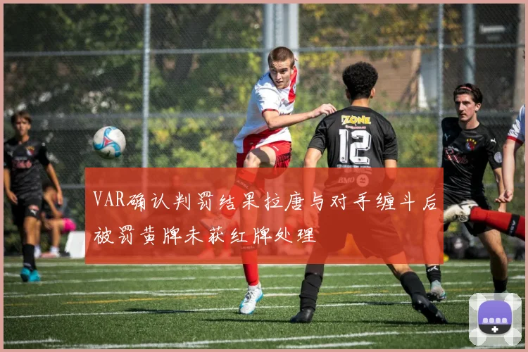 VAR确认判罚结果拉唐与对手缠斗后被罚黄牌未获红牌处理